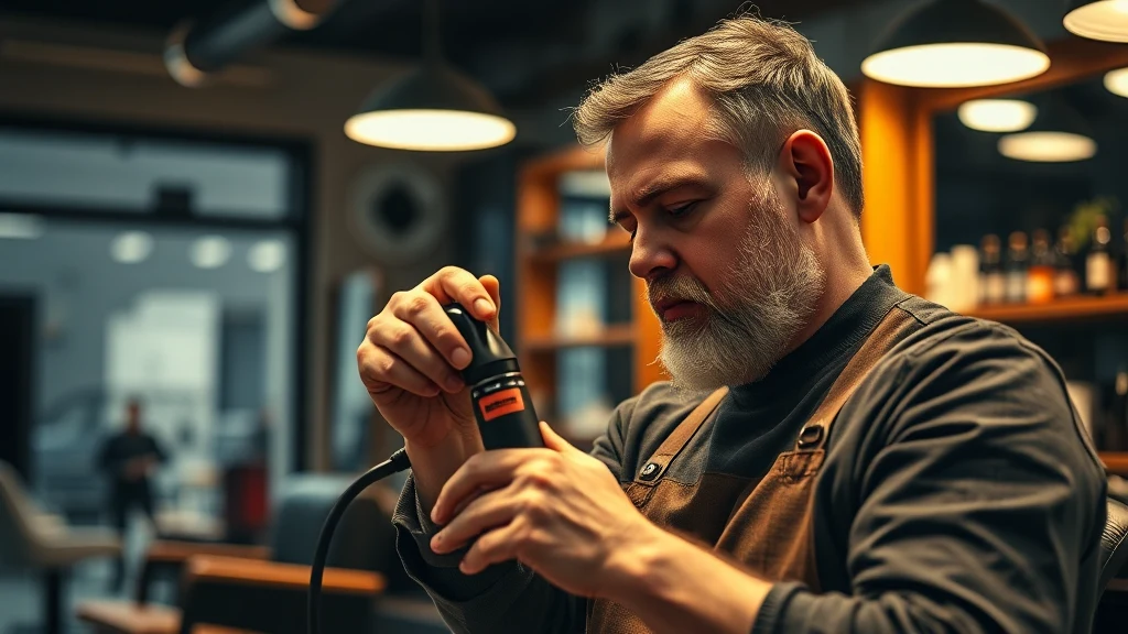 How to Use Hair Clippers — Complete Beginner’s Guide — barber maintaining hair clippers