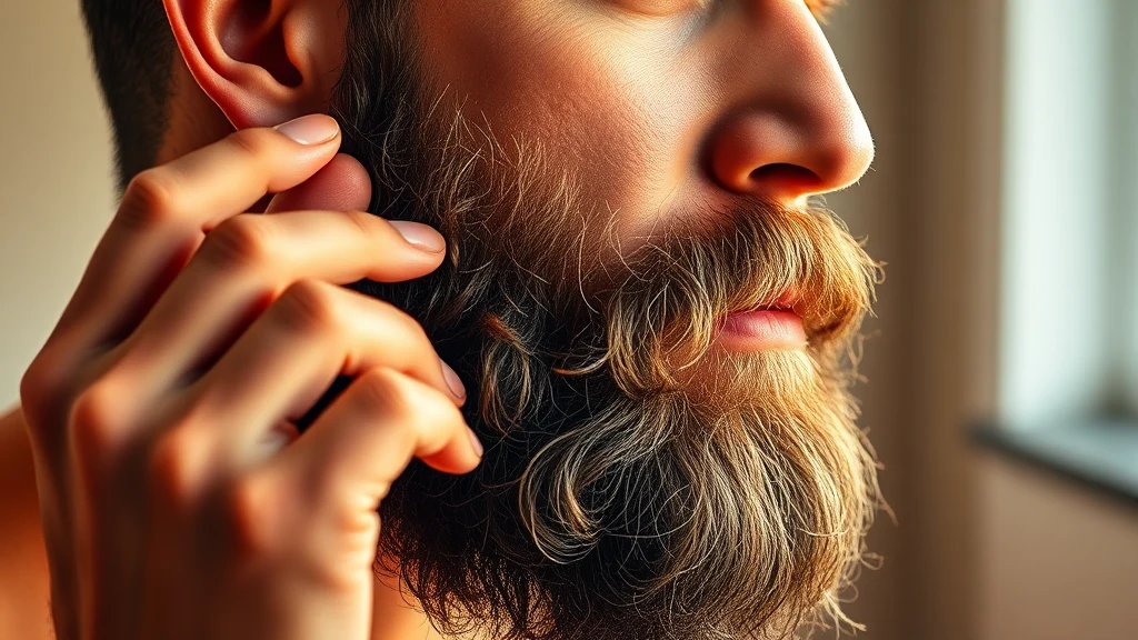 Hypoallergenic Beard Products for Sensitive Skin Men: Building a Beard Routine Without Reactions — man applying beard oil to beard