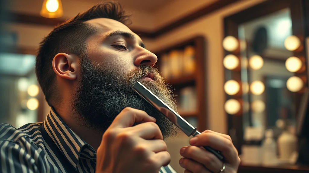 The Lift-and-Cut Mechanism Explained: Why It Matters for Halachic Shaving — man shaving with straight razor