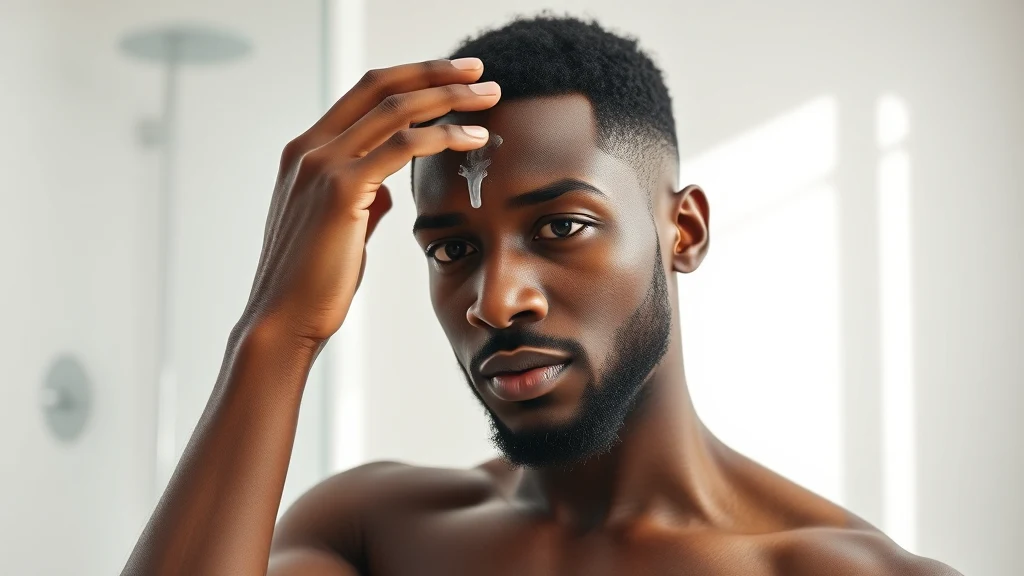 Scalp Micropigmentation: Everything Men Need to Know Before Getting SMP — man applying scalp treatment