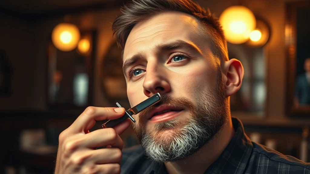 Sensitive Skin Shaving Guide for Men: Wet Shave Without Razor Burn or Irritation — man shaving with straight razor