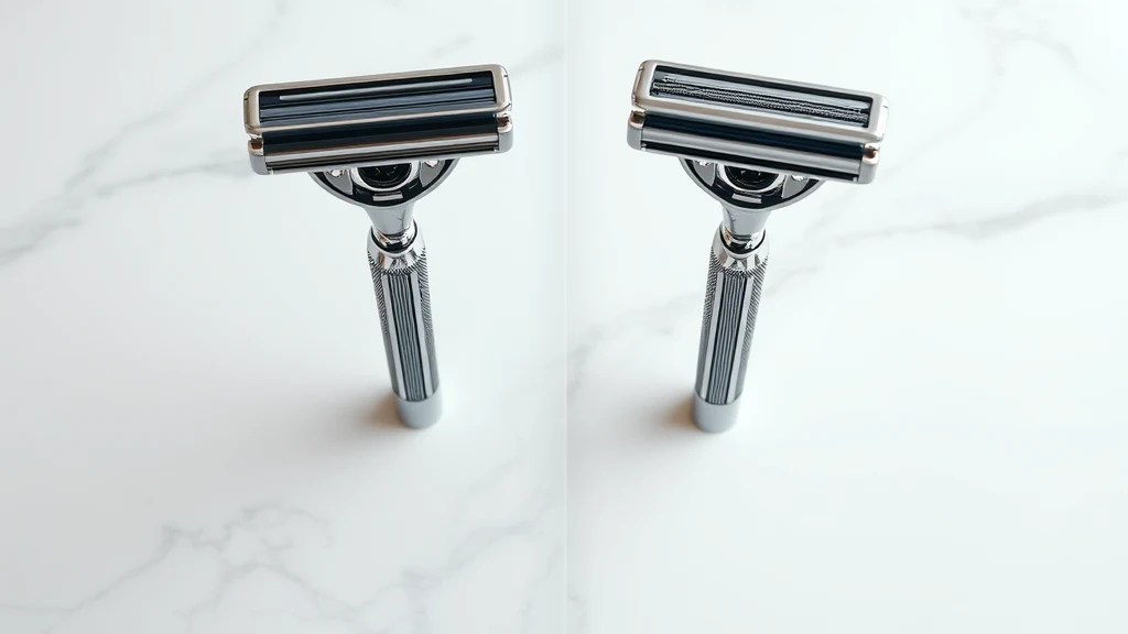 Single Blade vs Multi-Blade Razors: Which Gives a Better Shave? — razor blade comparison product photography