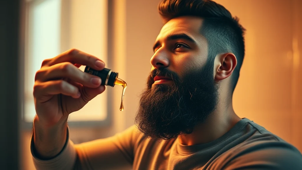 Thick Beard Care: The Complete Guide for Dense, Fast-Growing Facial Hair — man applying beard oil to beard