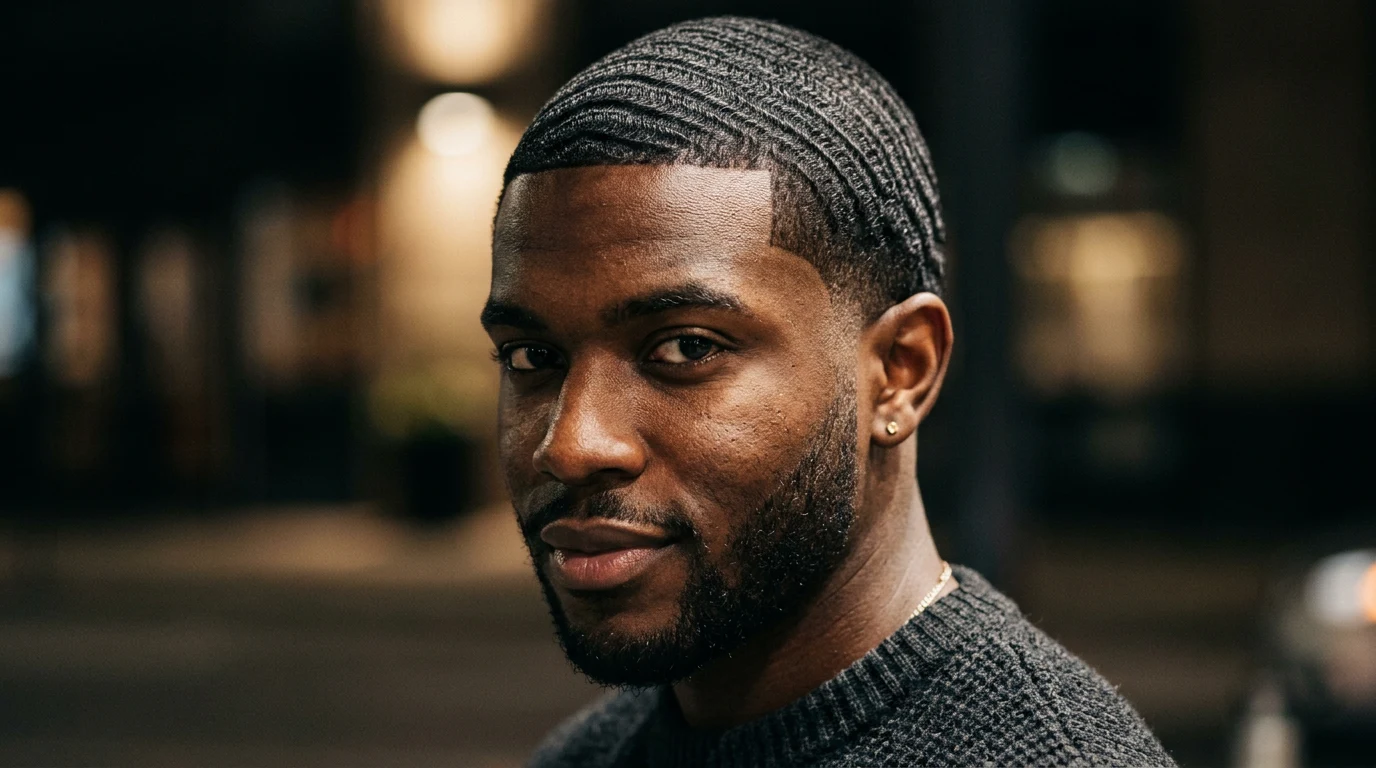 360 Waves: The Complete Beginner’s Guide to Getting and Keeping Your Pattern — Black man with 360 waves hairstyle