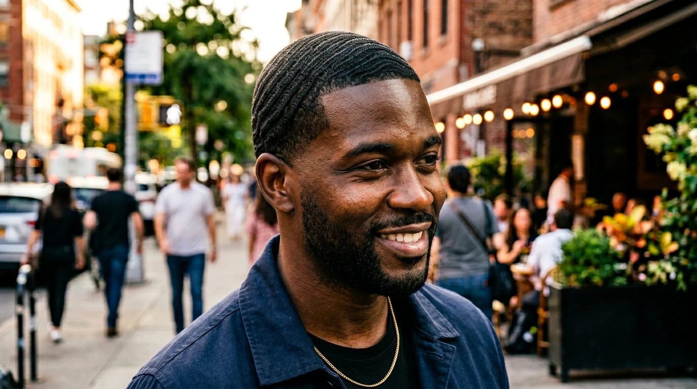 360 Waves: The Complete Beginner’s Guide to Getting and Keeping Your Pattern — Black man with 360 waves hairstyle