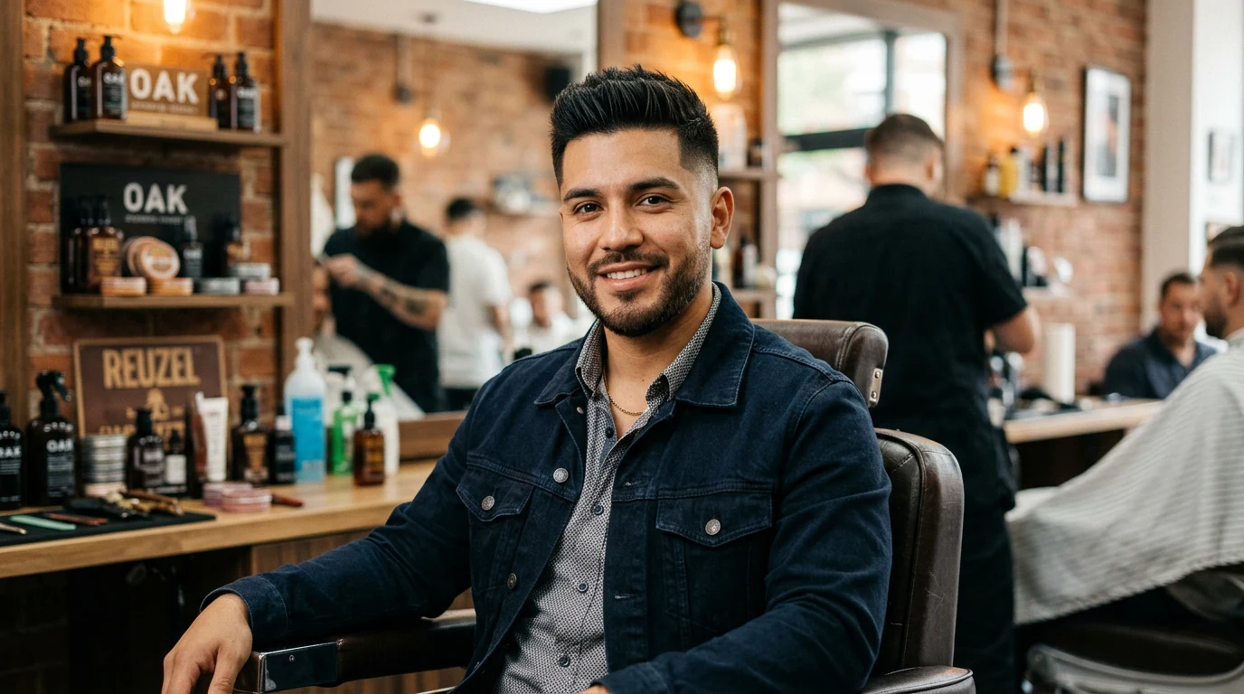 Best Latino Barbers in Austin (2026) — Latino man with stylish haircut