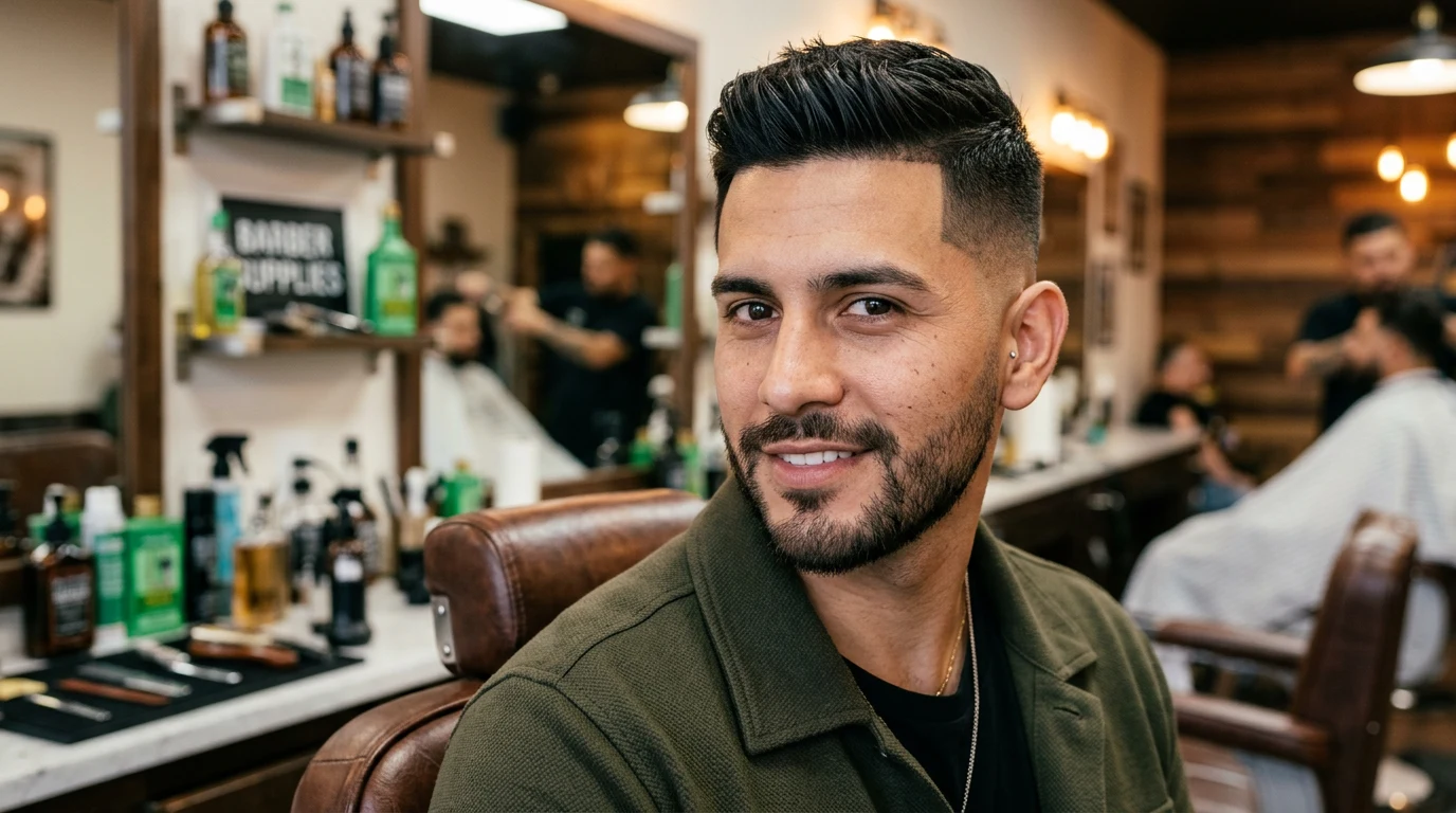 Best Latino Barbers in Denver (2026) — Latino man with stylish haircut