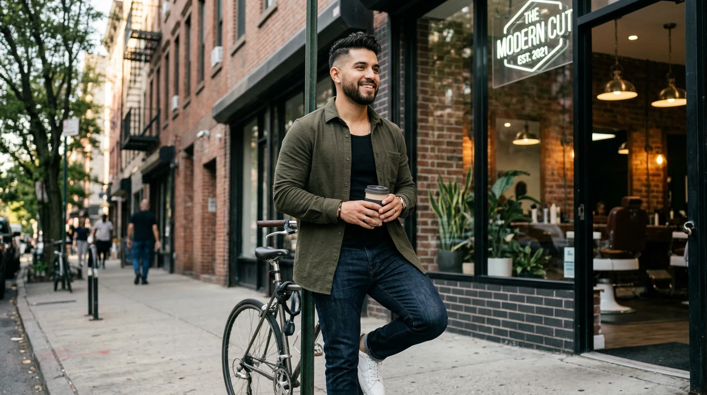 Best Latino Barbers in Houston (2026) — Latino man with stylish haircut