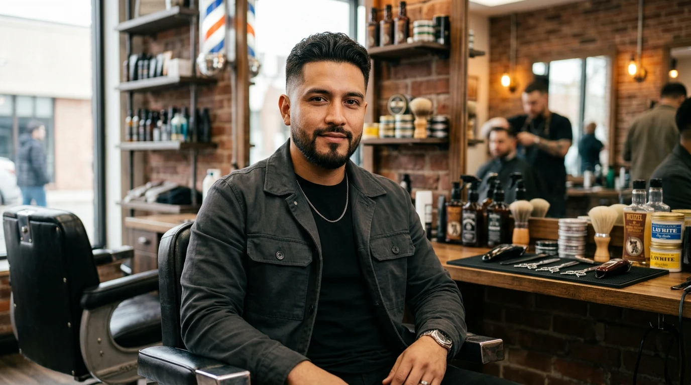 How to Cut Latino Hair at Home: Fades, Edgar Cuts, and Clean Line-Ups — Latino man with stylish haircut