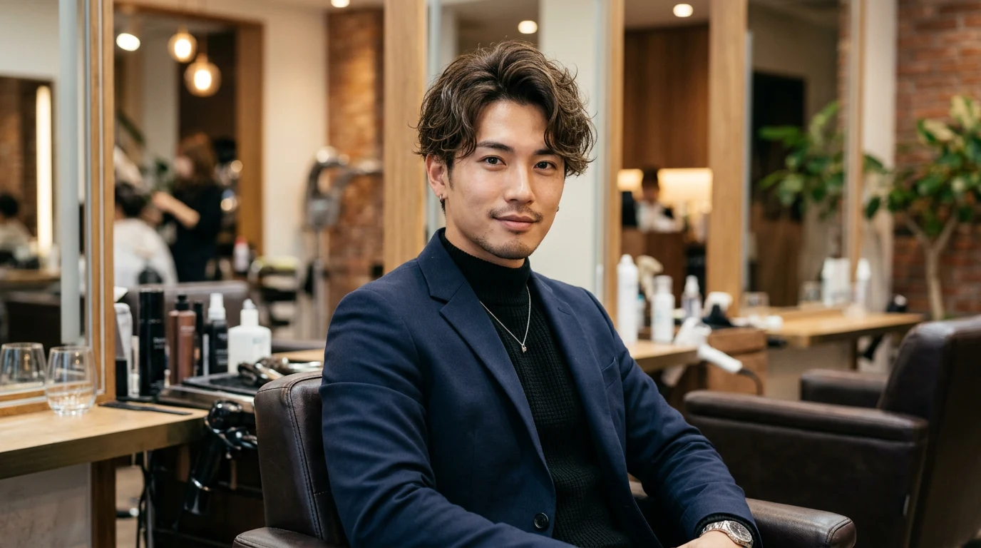 Korean Perm for Men: Styles, Cost, and What to Expect — man with permed curly hair