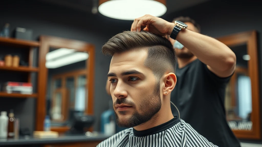 How to Cut Hair at Home: The Complete Guide for Men (2026) — man getting a haircut at barbershop