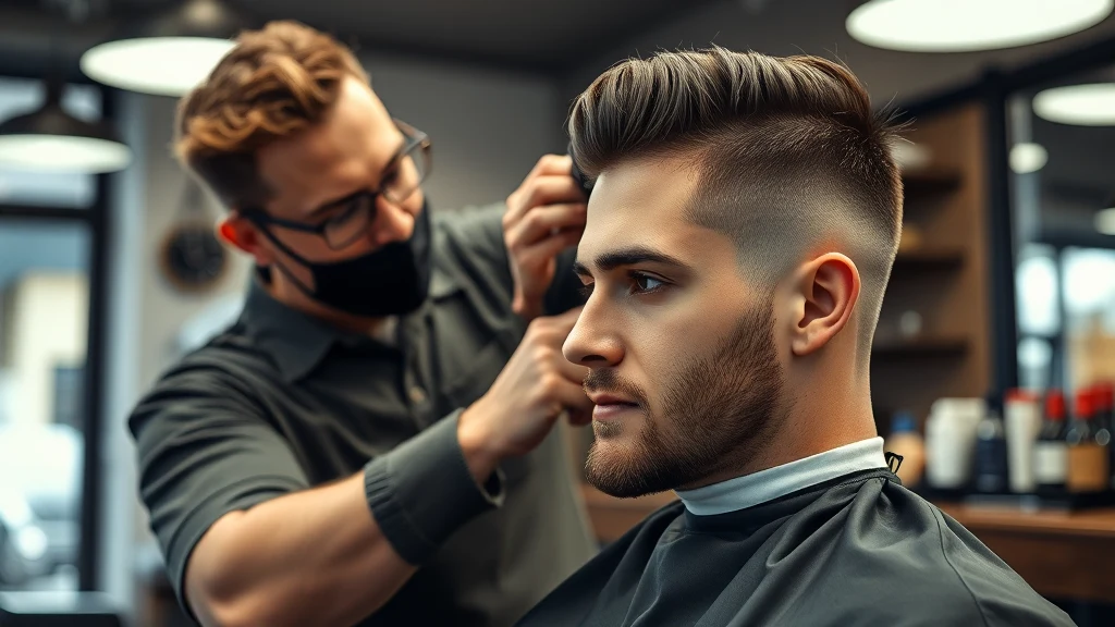 How to Cut Kids’ Hair at Home: A Parent’s Complete Guide — man getting a haircut at barbershop