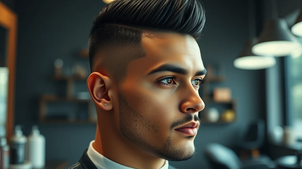How to Cut Latino Hair at Home: Fades, Edgar Cuts, and Clean Line-Ups — Latino man with stylish haircut
