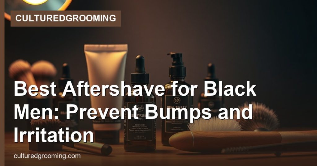 Best Aftershave for Black Men: Prevent Bumps and Irritation - CulturedGrooming